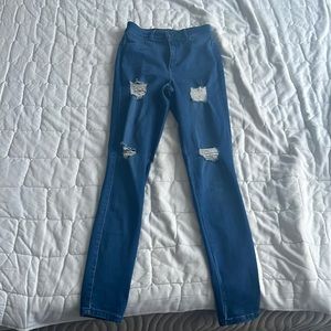 Fit Jeans reg V2 ripped high waisted